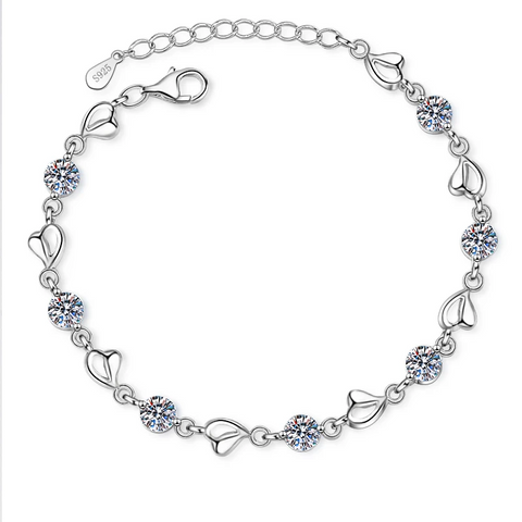 Iris Shine-armband in 925 sterling zilver met moissanite diamanten 💎