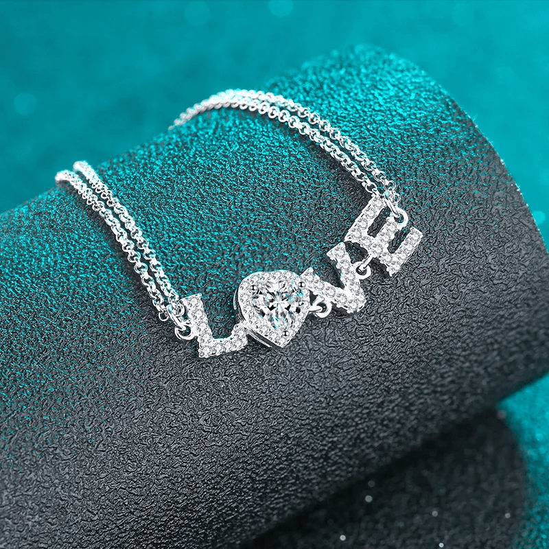 Bracelet Love Blissful en Argent Sterling 925 avec Diamants Moissanite 💎