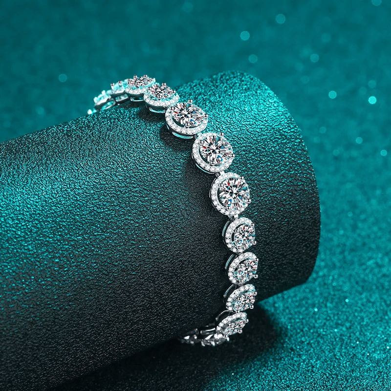 Bracelet Whispers of Moonlight en Argent Sterling 925 avec Diamants Moissanite 💎