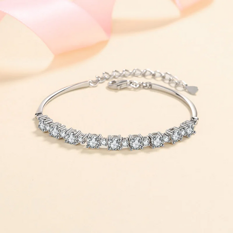 Purity Prism-armband van 925 sterling zilver met moissanite diamanten 💎