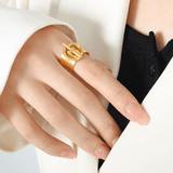 Bague Ajustable Interlock - LORIELE