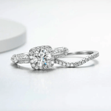 Ensembles de bagues Zephyr Argenté 925 - Diamant Moissanite 1 Carat 💎