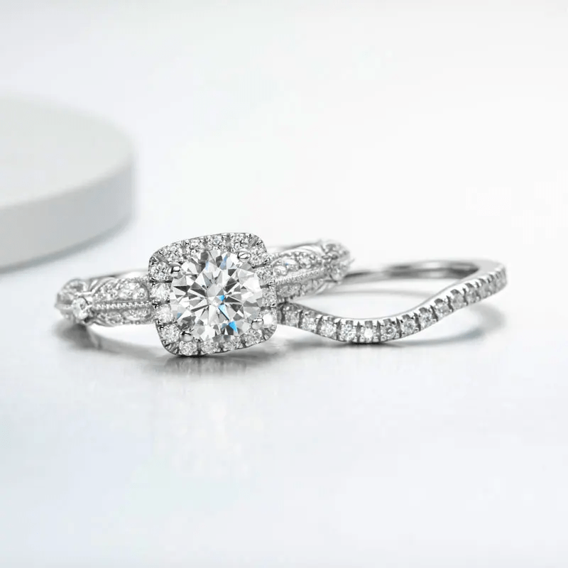 Ensembles de bagues Zephyr Argenté 925 - Diamant Moissanite 1 Carat 💎