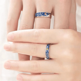 Bagues de promesse Ciel d'Azur en Argent Sterling 925 🌠