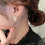 Boucles d'Oreilles Coquillage Marin Plaqué Or 18 Carats🐚