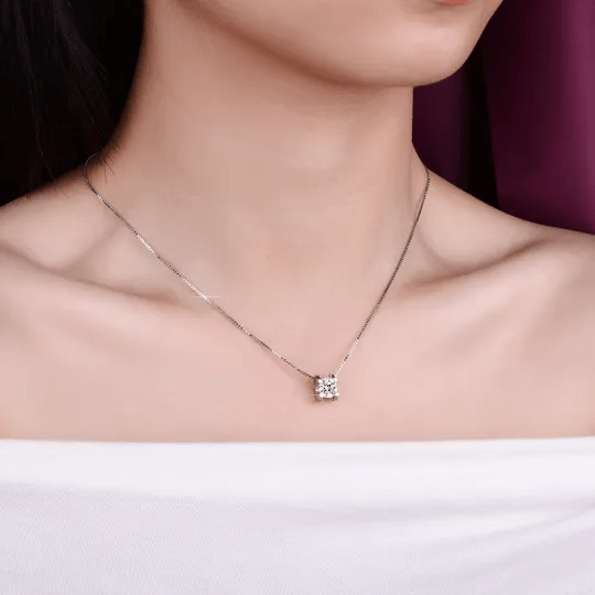 Pendentif Moissanite Diamant 💎 - Argent Sterling s925 Loriele™