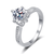 Bague Solitaire Douceur Argentée en Argent Sterling 925  - Diamant Moissanite 1 Carat 💎Loriele™