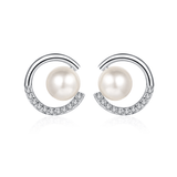 Boucles d'oreilles Perle Isabella en Argent Sterling 925 Loriele™