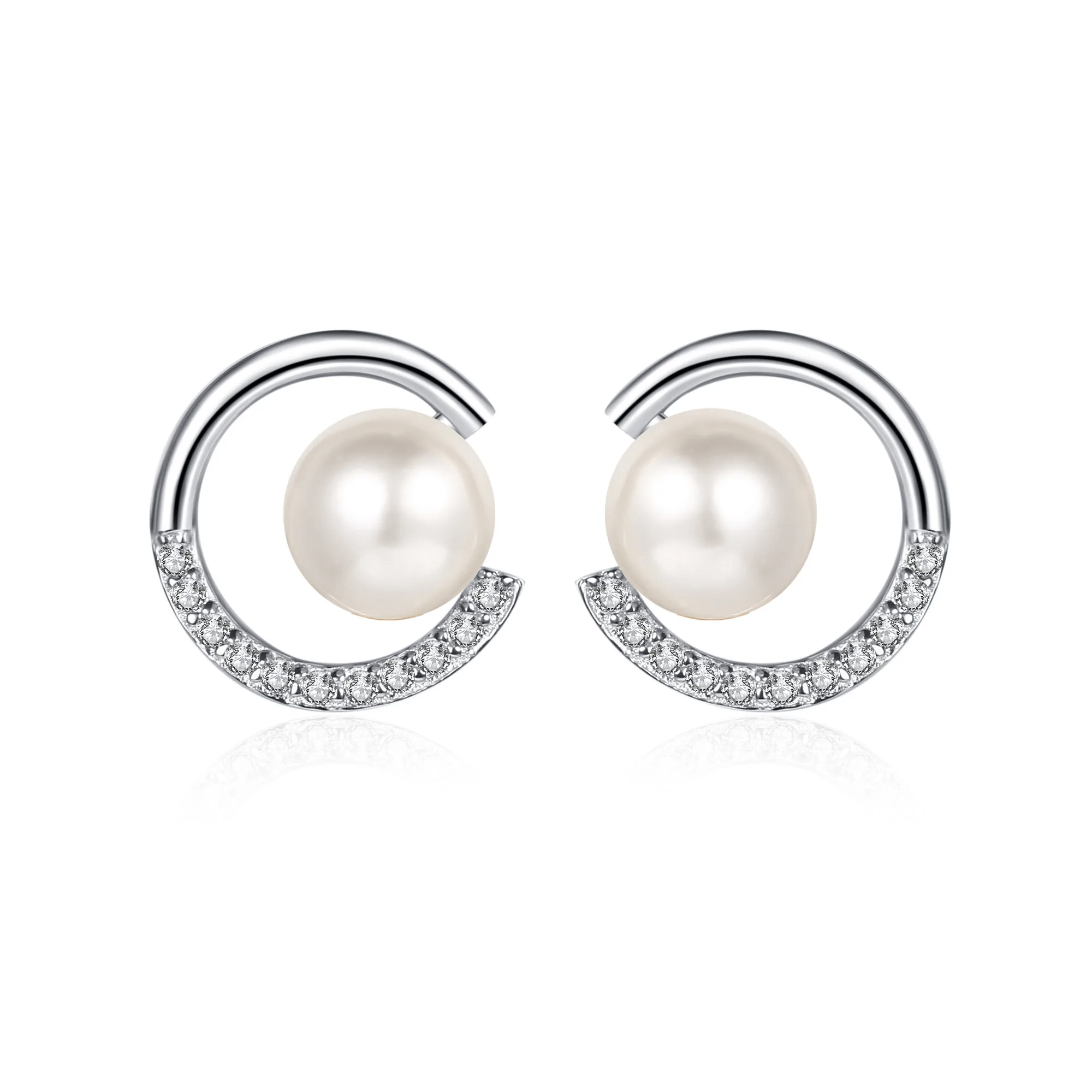 Boucles d'oreilles Perle Isabella en Argent Sterling 925 Loriele™