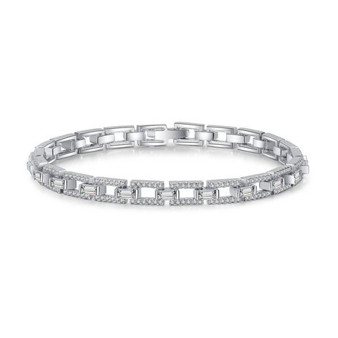 Sierlijke Glint-armband in 925 sterling zilver met Moissanite-diamanten 💎