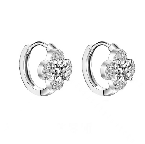Klaver Clip-on Oorbellen - 1 Karaat Moissanite Diamant 💎