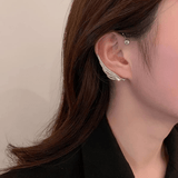 Clips d’oreilles Plume Séraphique 🪽 - Zircone Cubique 💎 x2