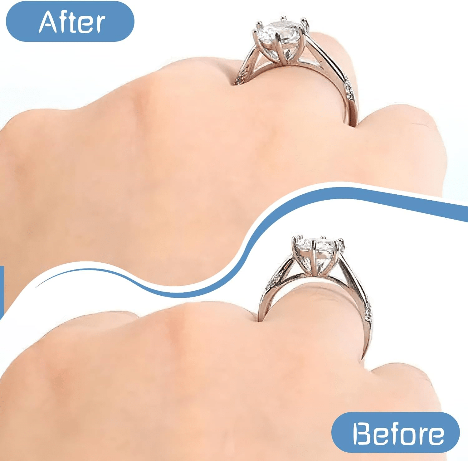 Ajusteurs Invisibles de Taille de Bague 8 Pièces 📏
