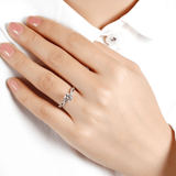 Bague Nœud du Destin En Argent Sterling 925 - Diamant Moissanite 1 Carat 💎