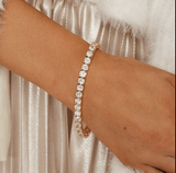 Bracelet Léonora Lapis en Argent sterling 925 - Diamant Moissanite 1 Carat 💎
