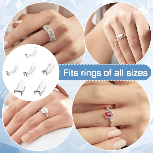Ajusteurs Invisibles de Taille de Bague 8 Pièces 📏