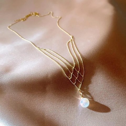 Collier Élégance Perla 🫧 - Or 14K Loriele™