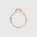 Bague Cristal Hexagonal - Diamant Moissanite💎