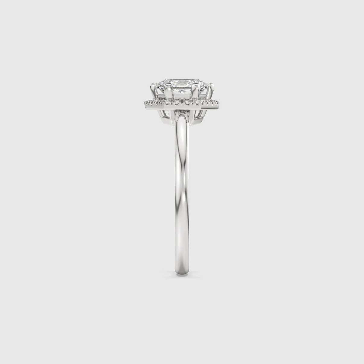 Bague Cristal Hexagonal - Diamant Moissanite💎
