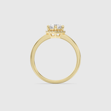 Bague Cristal Hexagonal - Diamant Moissanite💎