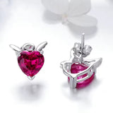 Boucles d'oreilles Ange & Démon ❤️‍🔥- Diamant Moissanite 💎