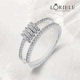 Bague Cycle Anti-stress - Pavage Moissanite 💎