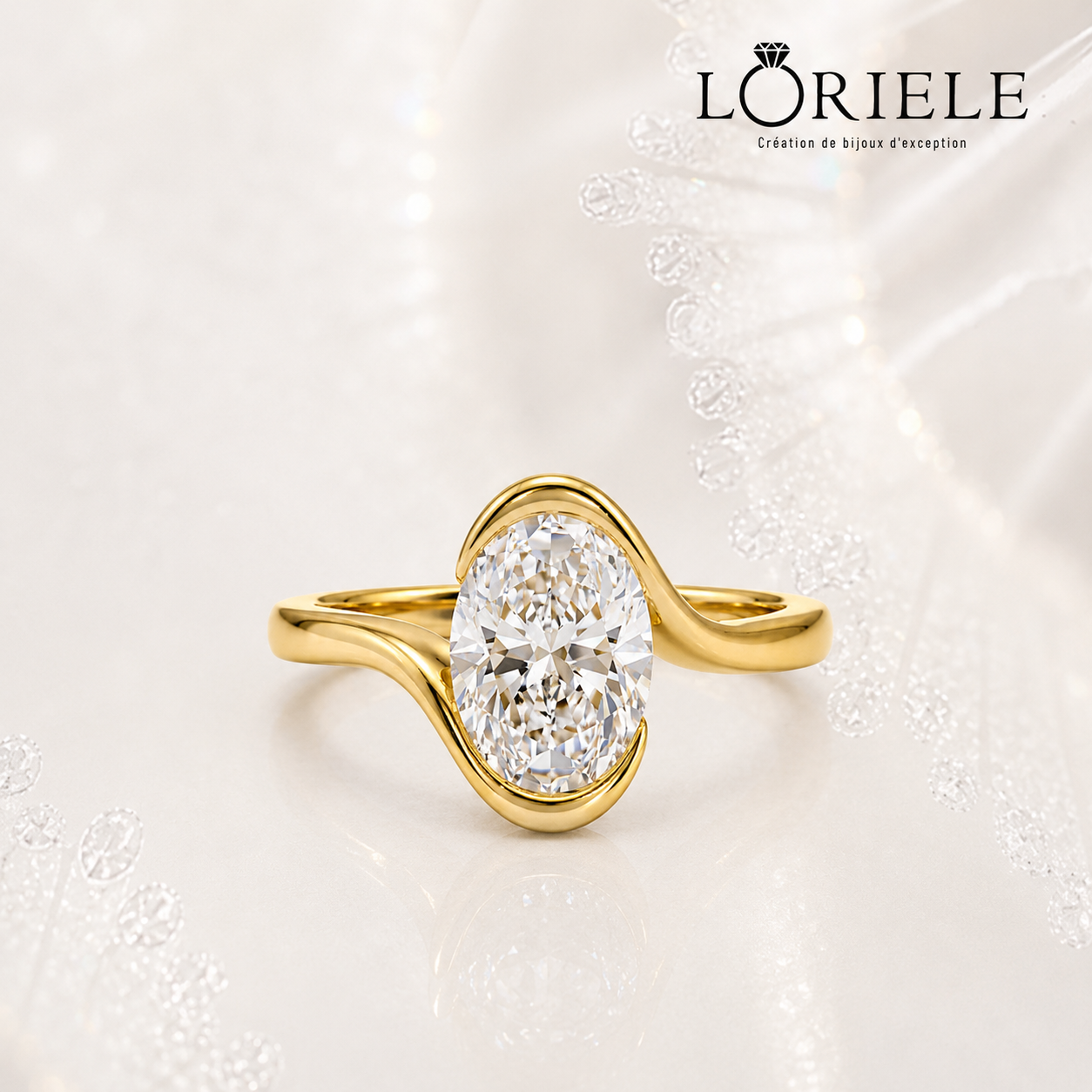 Bague Idylle Ovalis - Diamant Moissanite💎
