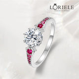 Bague Impératrice Pourpre - Diamant Moissanite💎