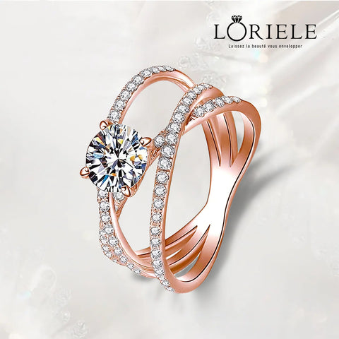 Bague Solitaire Kirin Palace en Or ROSE - Diamant Moissanite 1 Carat 💎