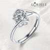 Bague Solitaire Lune de Miel Plaqué Or- Diamant Moissanite 1 Carat💎