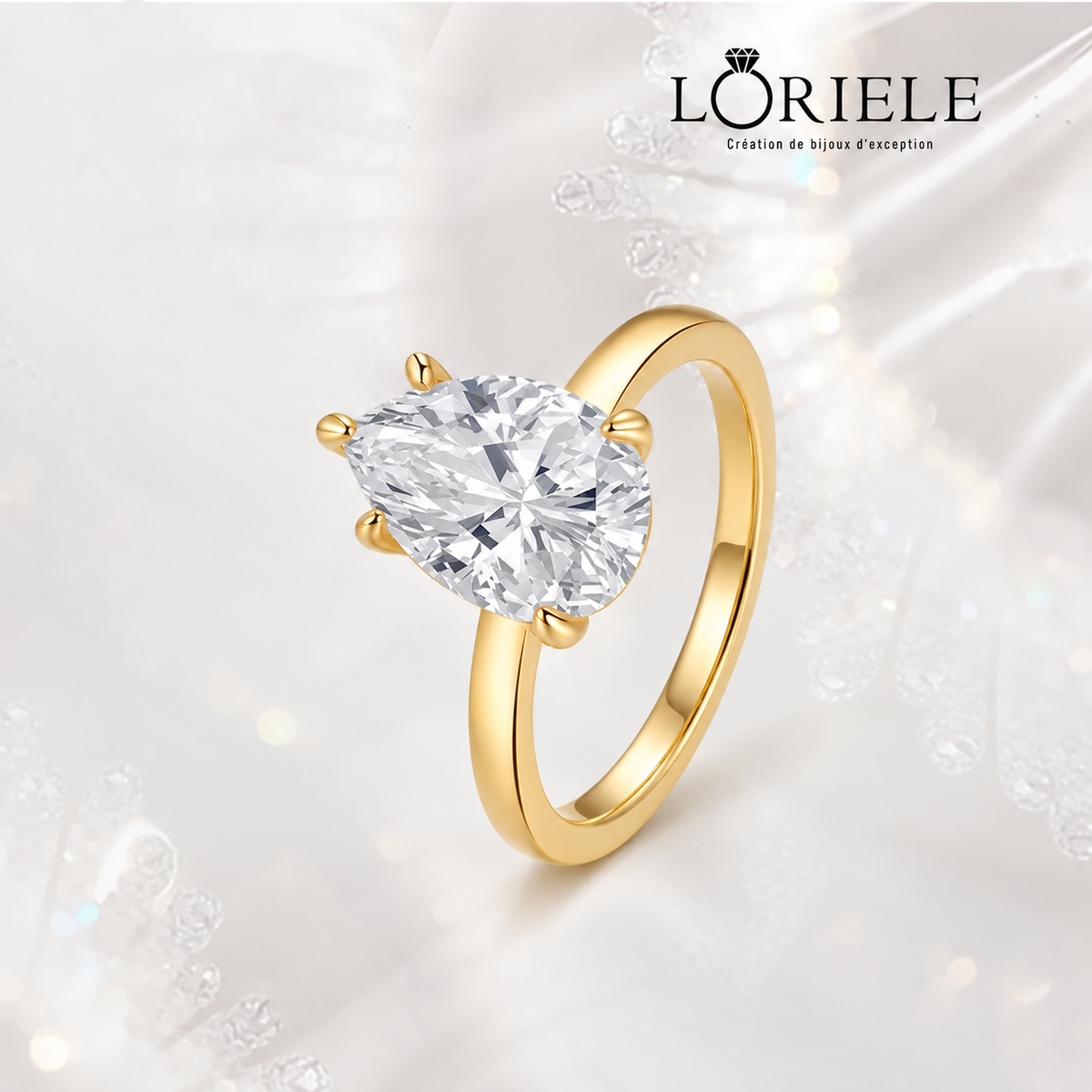 Bague Poire Bénédicte - Diamant Moissanite 💎