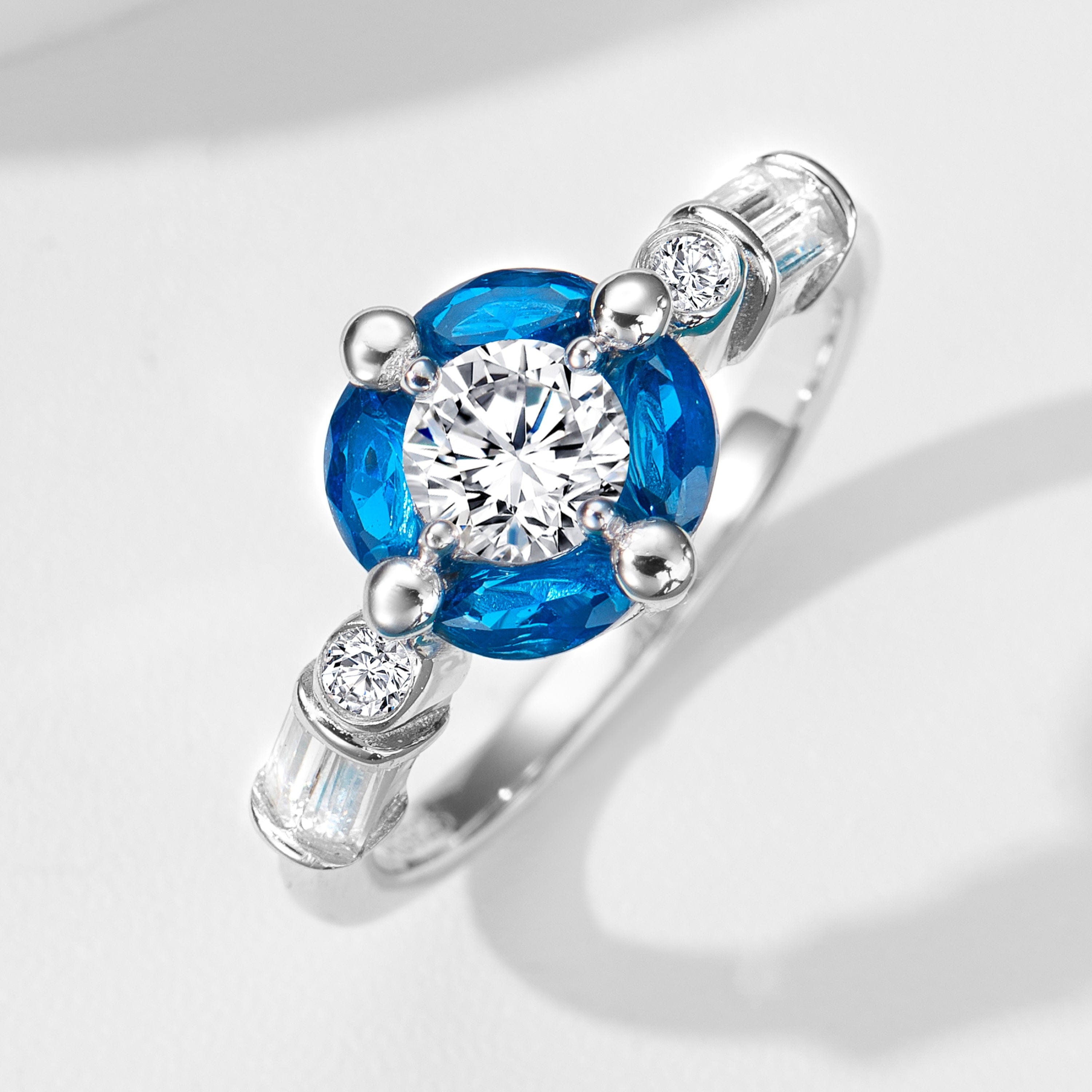 Bague Flot Marine - Diamant Moissanite💎