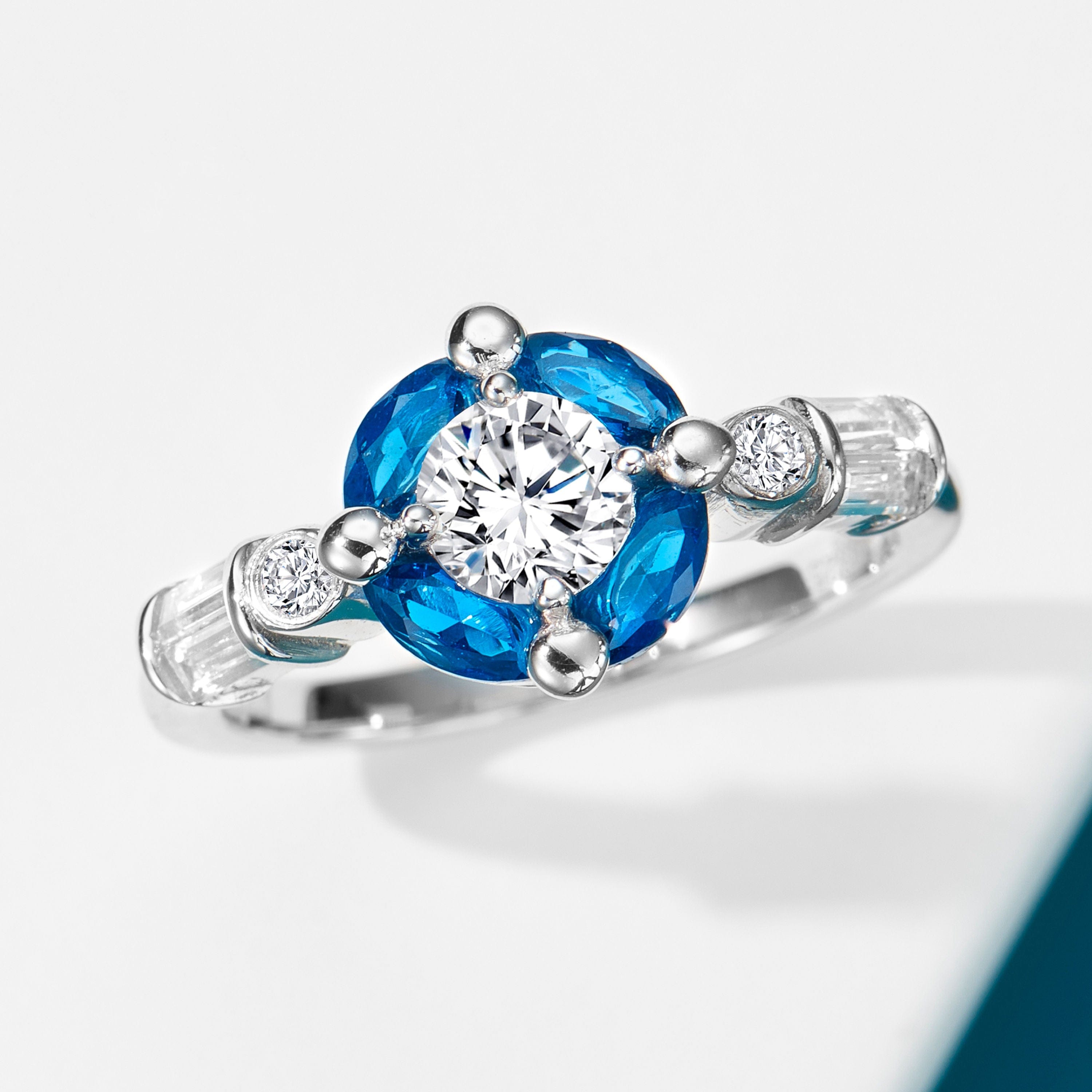 Bague Flot Marine - Diamant Moissanite💎