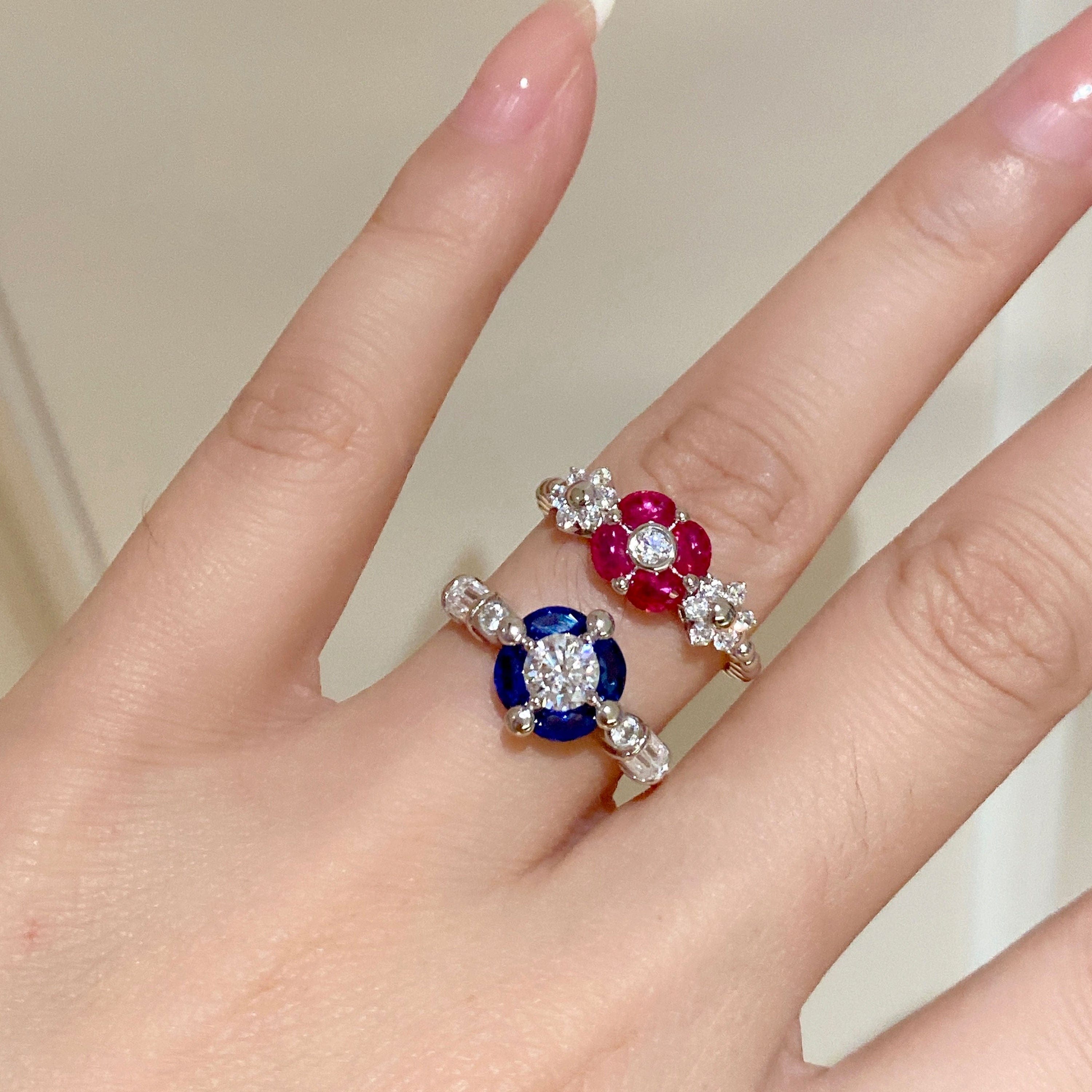 Bague Flot Marine - Diamant Moissanite💎