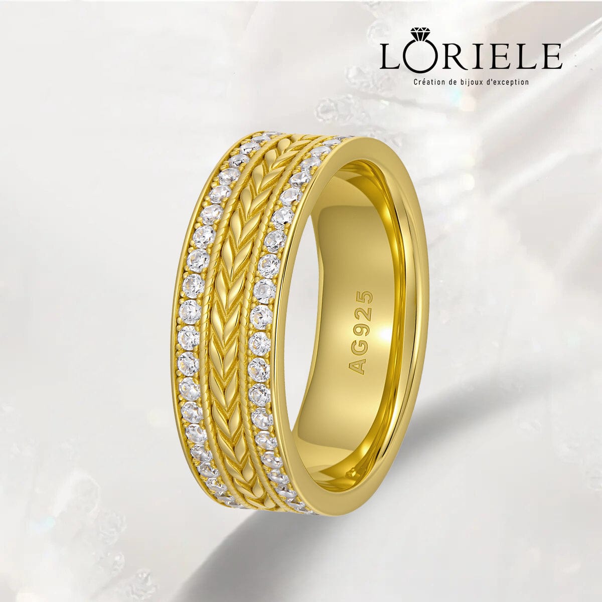 Bague Tresse d'isis - Diamant Moissanite💎