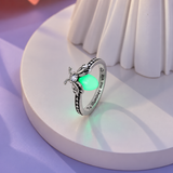 Bague de promesse Luciole « La Princesse et la Grenouille »