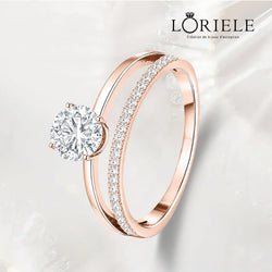 Bague loriele Lia Dualis - Diamant Moissanite💎
