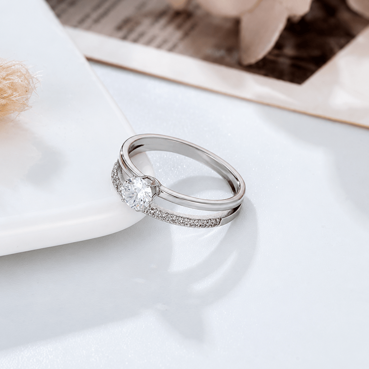 Bague loriele Lia Dualis - Diamant Moissanite💎