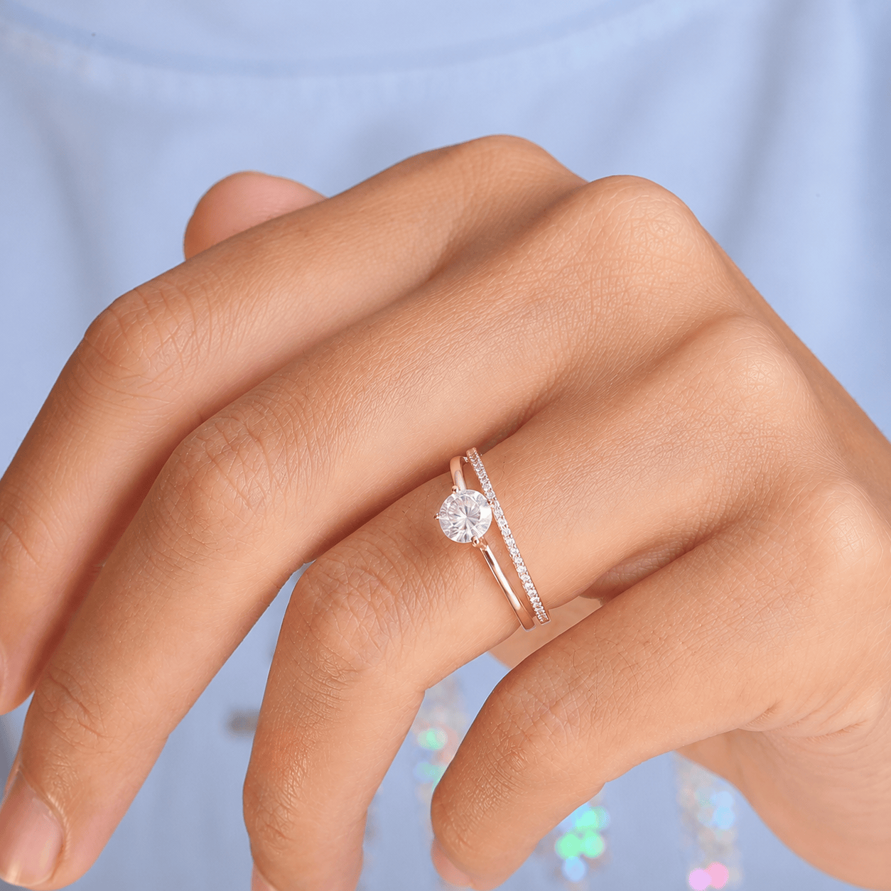Bague loriele Lia Dualis - Diamant Moissanite💎