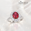 Bague Éclat Carmine - Diamant Moissanite Rouge 🟥