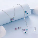 Parure Fleur du Colibri 💐 - Diamant Moissanite 💎