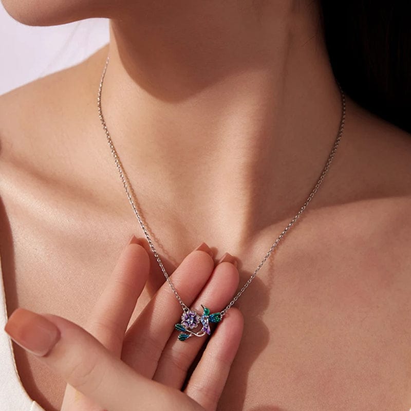 Parure Fleur du Colibri 💐 - Diamant Moissanite 💎