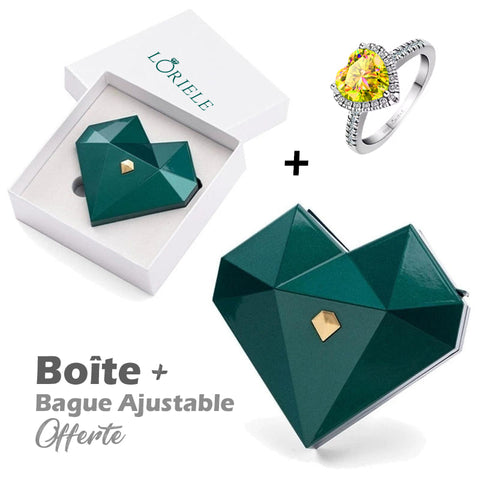 ❤️ Boîte Cœur avec Bague de Promesse Ajustable Offerte 🎁 - LORIELE™