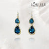Boucles d'Oreilles Saphir Azur💠