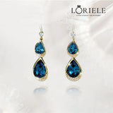 Boucles d'Oreilles Saphir Azur💠
