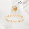 Bracelet a Bague transformable - Ilythia Tourmaline Plaqué Or 14k LORIELE 💎