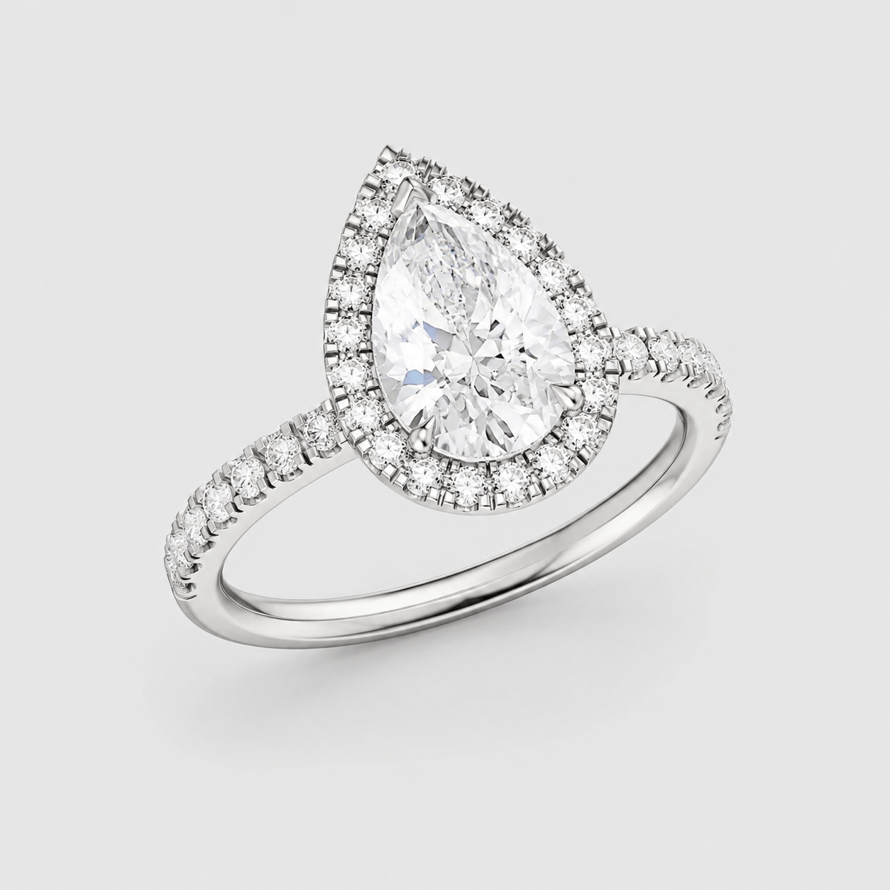 Bague Goutte de Lune - Diamant Moissanite💎