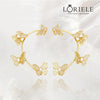 Clips d’oreilles Papillon 🦋 - Zircone Cubique 💎 x2