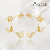 Clips d’oreilles Papillon 🦋 - Zircone Cubique 💎 x2