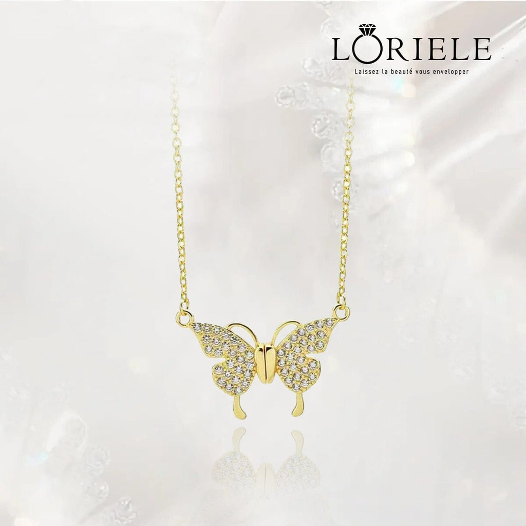 Collier Aile d'Or Aimanté serti de Zircon 💎 - Or 14K Loriele™